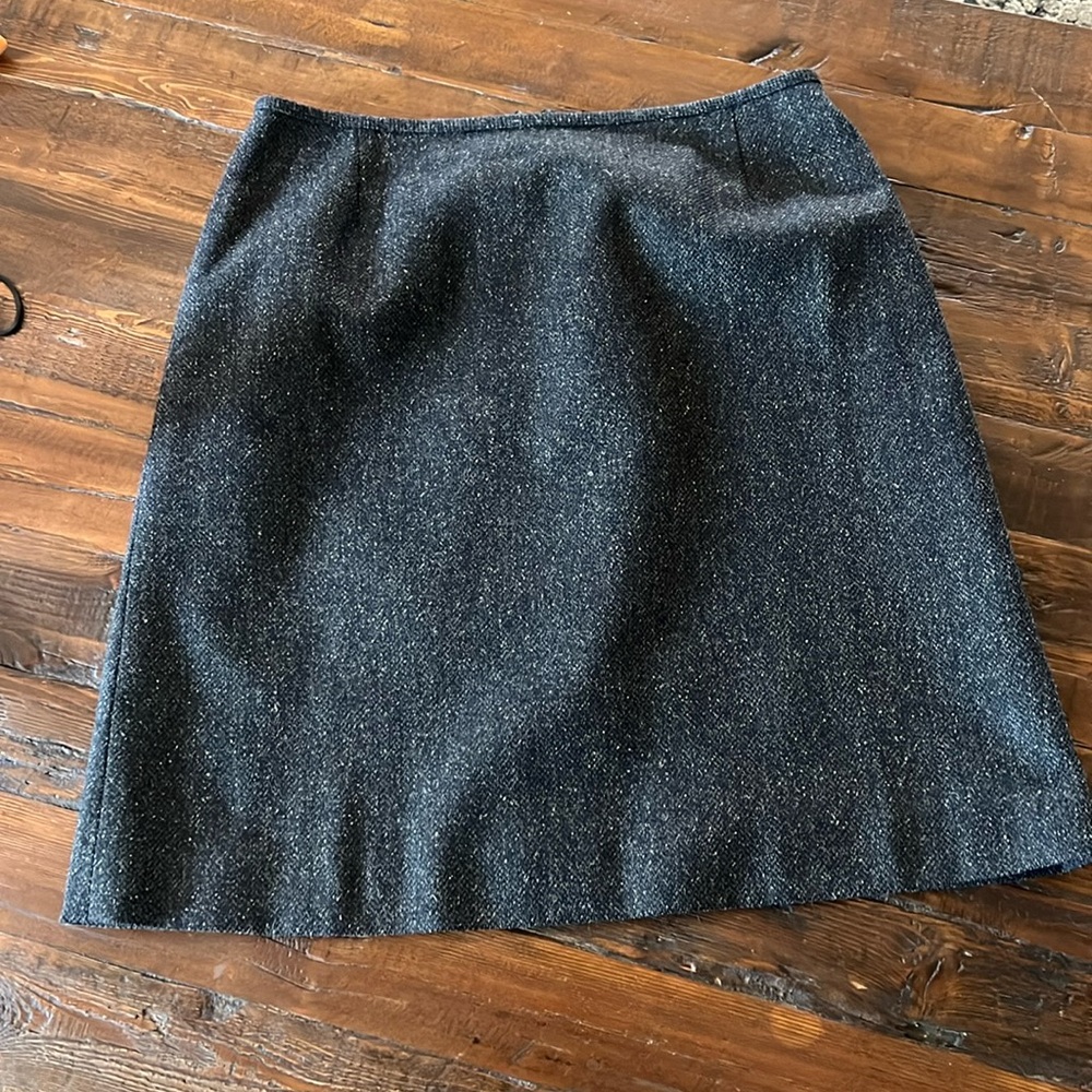 Tweed wool pencil skirt